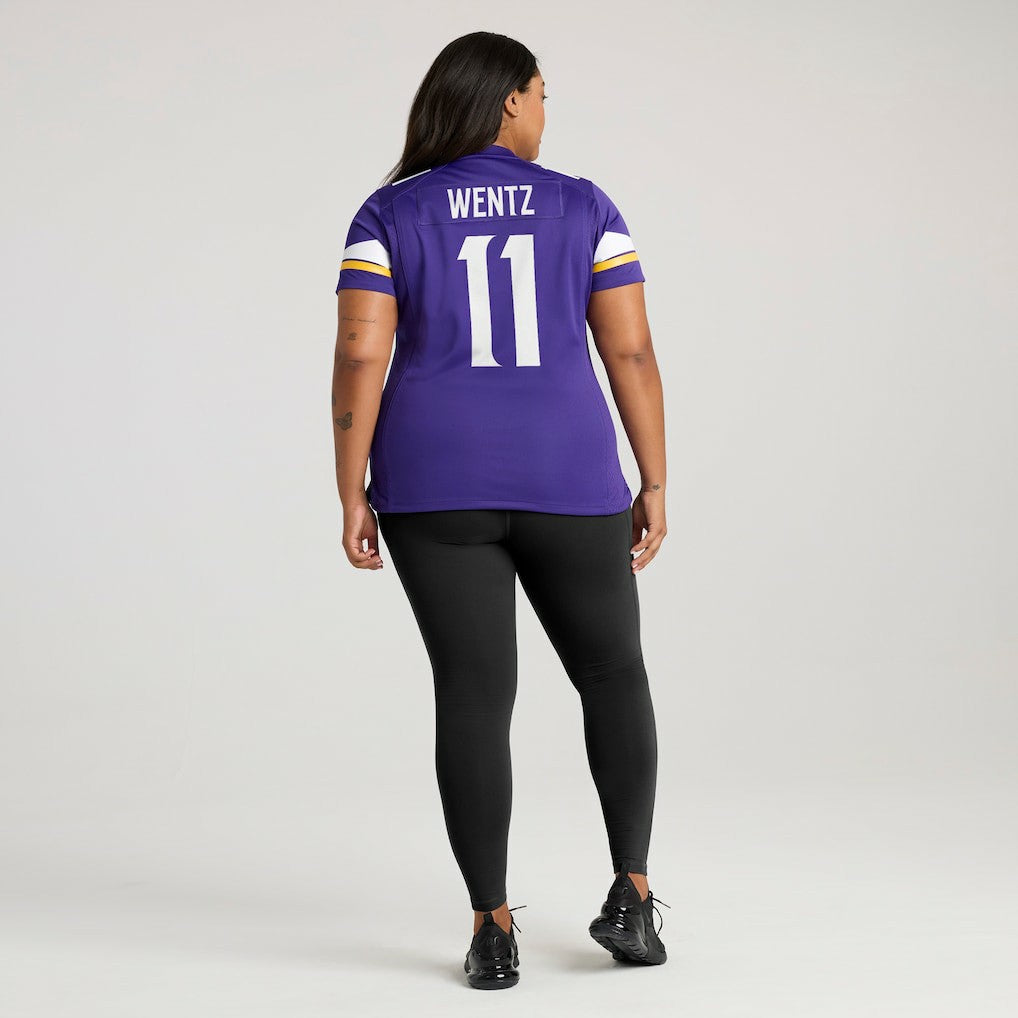 Carson Wentz Minnesota Vikings Women's Team Game Jersey Purple | Nike for Sale