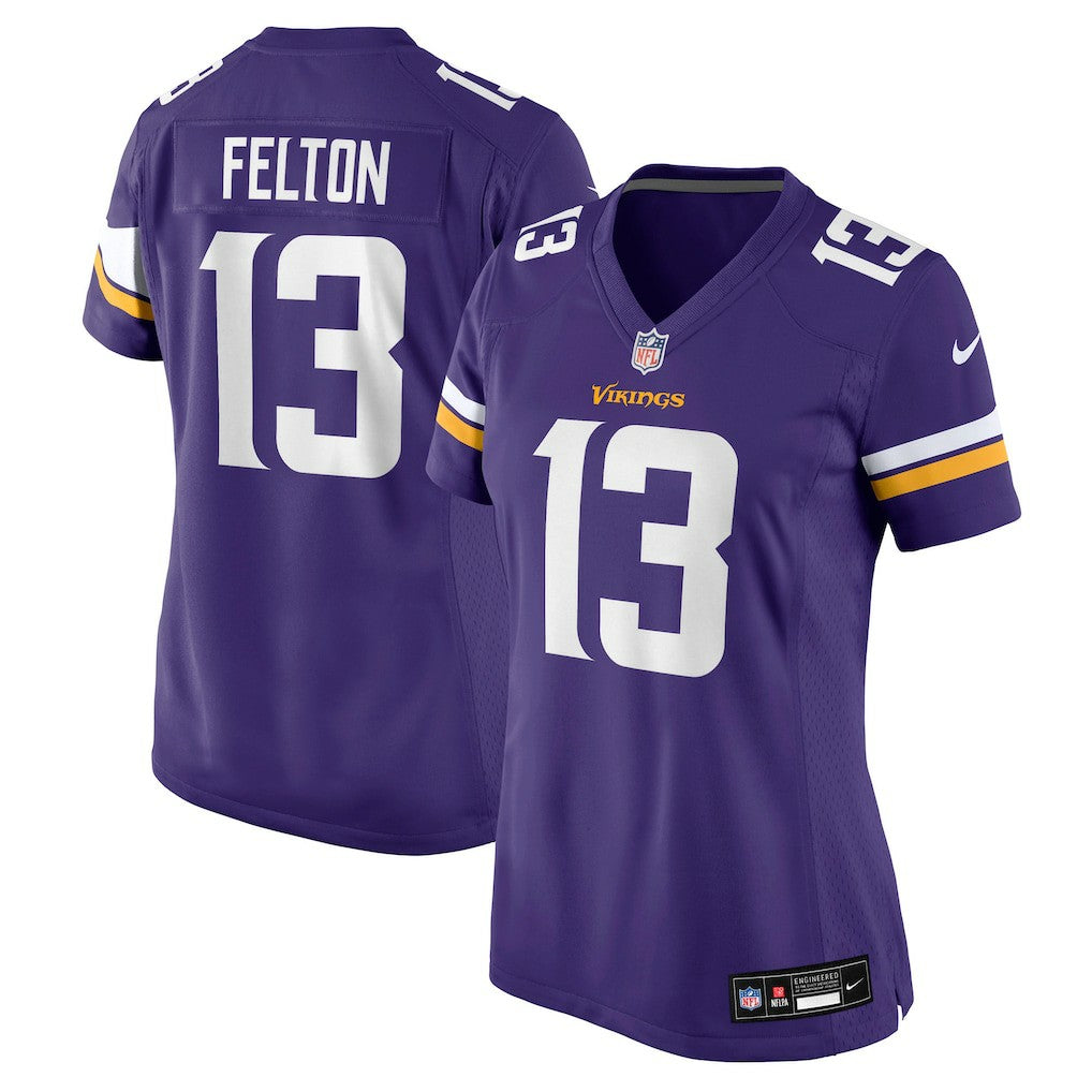 Tai Felton Minnesota Vikings Women's Team Game Jersey Purple | Nike for Sale