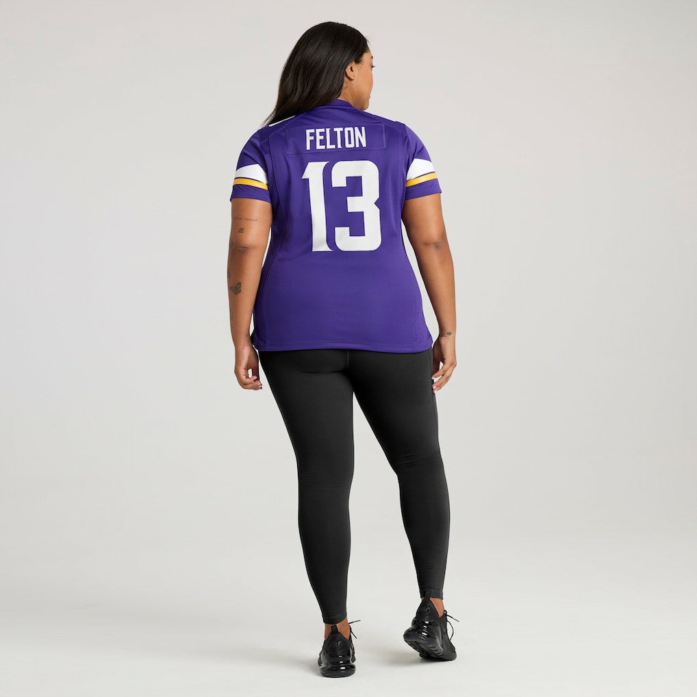 Tai Felton Minnesota Vikings Women's Team Game Jersey Purple | Nike for Sale