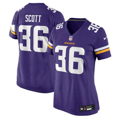 Zavier Scott Minnesota Vikings Women's Team Game Jersey Purple | Nike for Sale