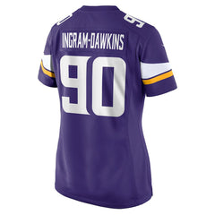 Tyrion Ingram-Dawkins Minnesota Vikings Women's Team Game Jersey Purple | Nike for Sale