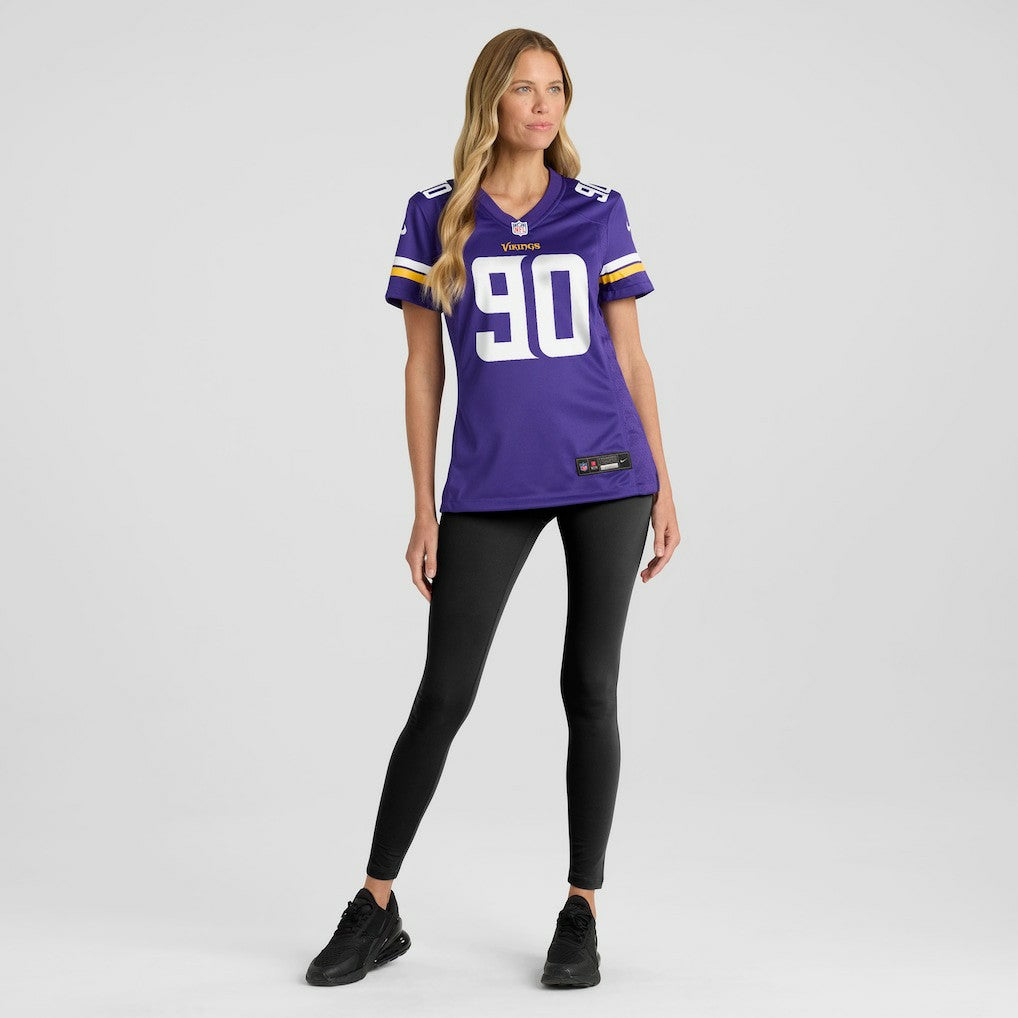 Tyrion Ingram-Dawkins Minnesota Vikings Women's Team Game Jersey Purple | Nike for Sale