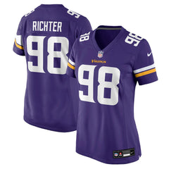 Bo Richter Minnesota Vikings Women's Team Game Jersey Purple | Nike for Sale