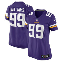 Elijah Williams Minnesota Vikings Women's Team Game Jersey Purple | Nike for Sale