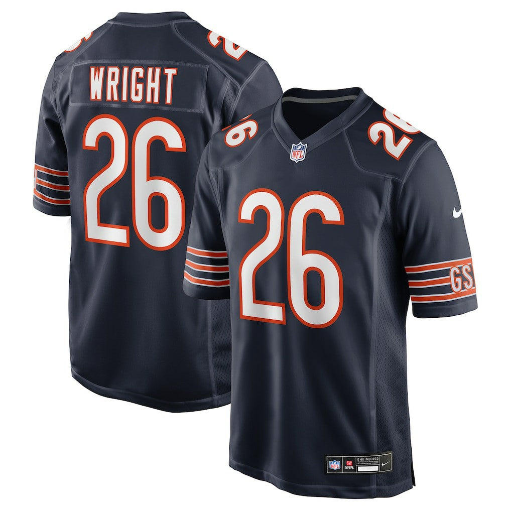 Nahshon Wright Chicago Bears Team Game Jersey Navy | Nike for Sale