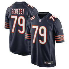 Theo Benedet Chicago Bears Team Game Jersey Navy | Nike for Sale