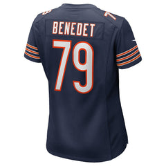 Theo Benedet Chicago Bears Women's Team Game Jersey Navy | Nike for Sale