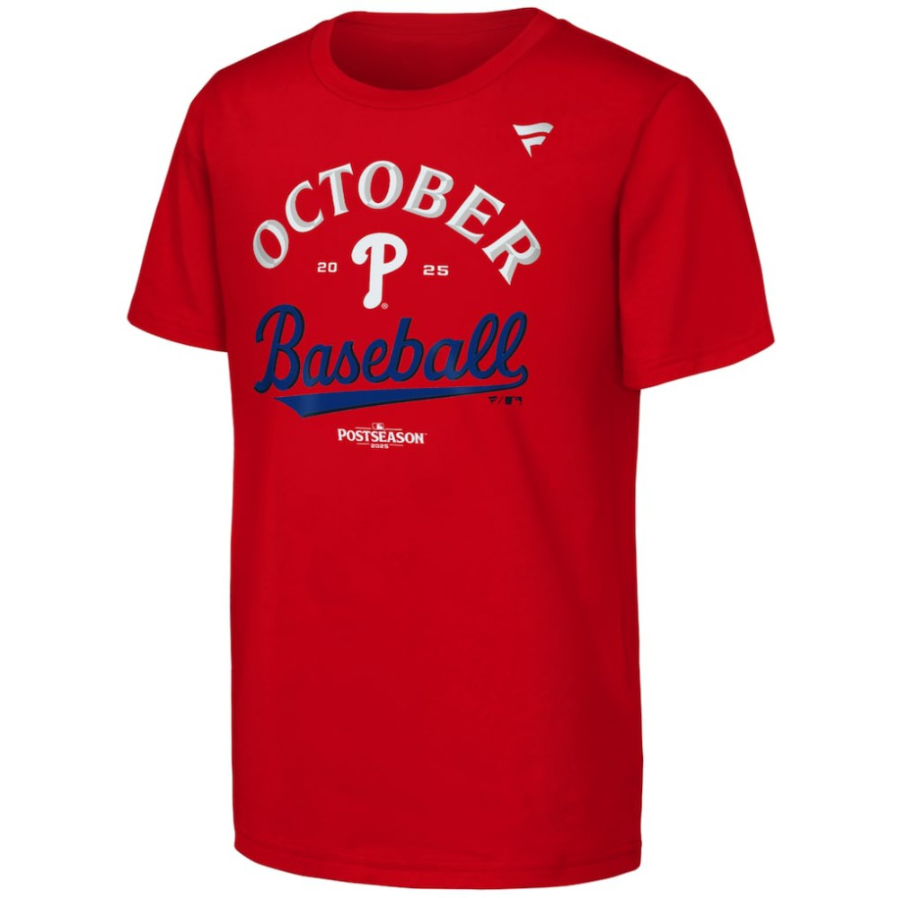Philadelphia Phillies Fanatics Youth 2025 MLB Postseason Locker Room T-Shirt - MLB