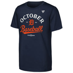 Detroit Tigers Fanatics Youth 2025 MLB Postseason Locker Room T-Shirt - MLB