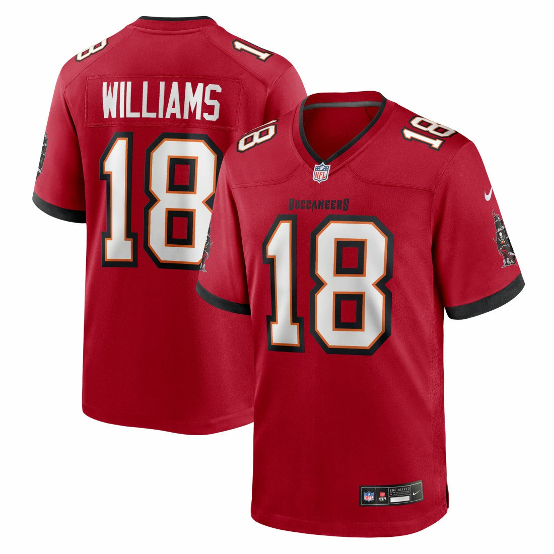 Josh Williams Tampa Bay Buccaneers Team Game Jersey Red | Nike for Sale