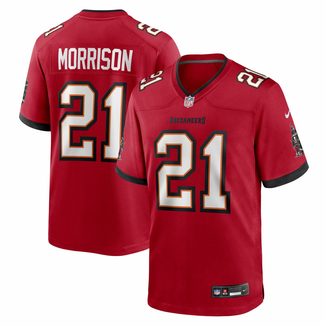 Benjamin Morrison Tampa Bay Buccaneers Team Game Jersey Red | Nike for Sale