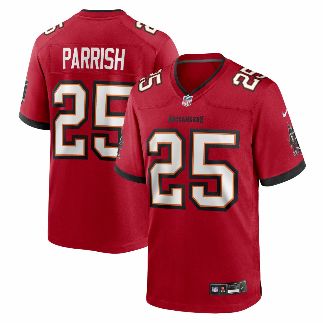 Jacob Parrish Tampa Bay Buccaneers Team Game Jersey Red | Nike for Sale
