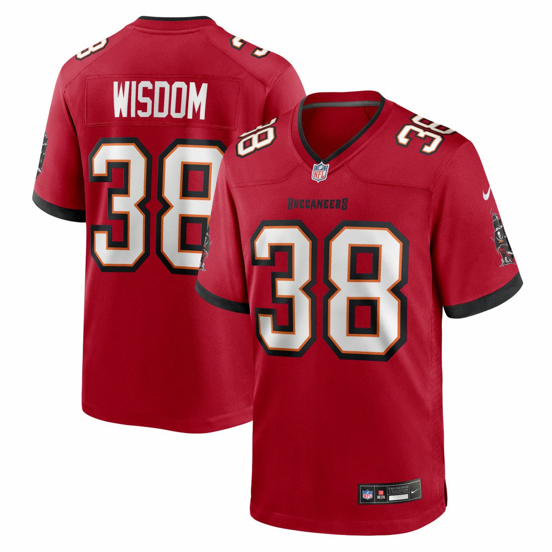 Rashad Wisdom Tampa Bay Buccaneers Team Game Jersey Red | Nike for Sale