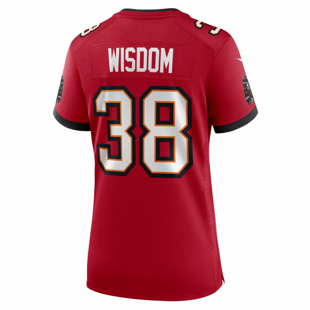 Rashad Wisdom Tampa Bay Buccaneers Women's Team Game Jersey Red | Nike for Sale