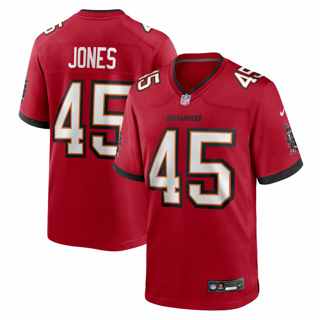 Deion Jones Tampa Bay Buccaneers Team Game Jersey Red | Nike for Sale