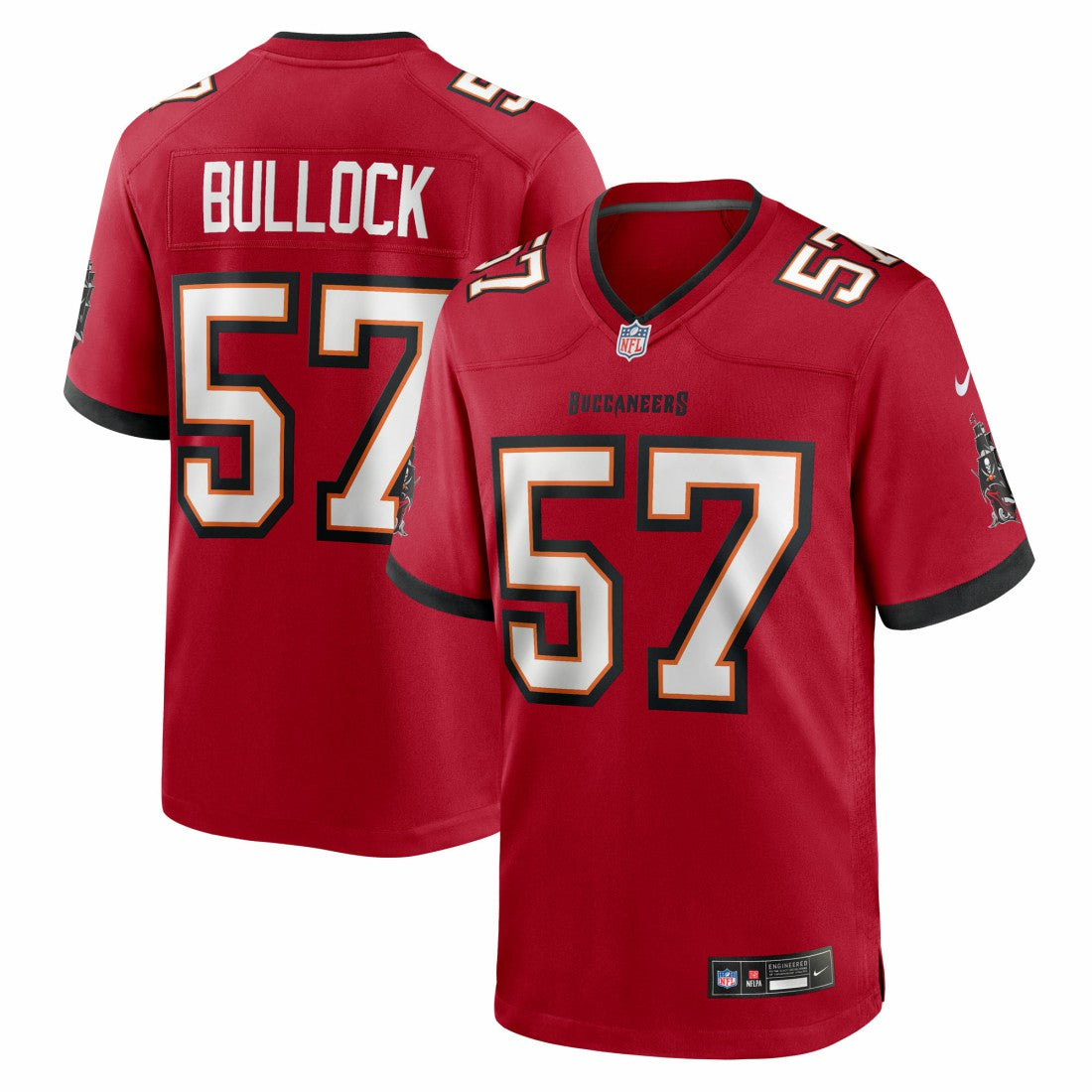 John Bullock Tampa Bay Buccaneers Team Game Jersey Red | Nike for Sale