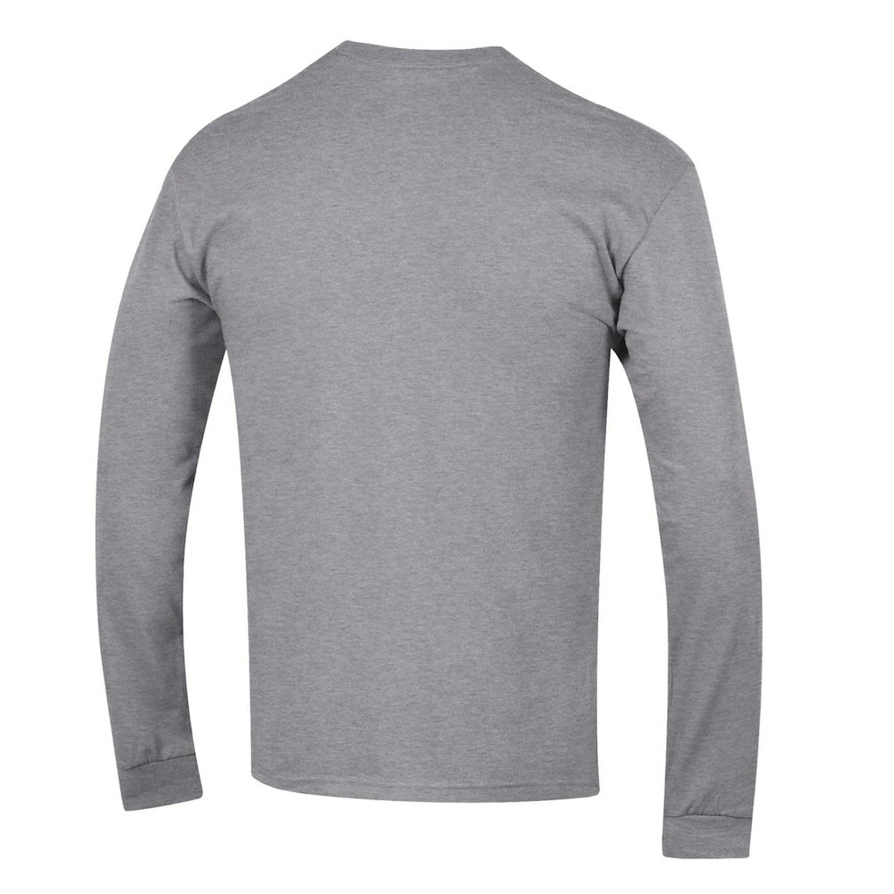 Dallas Cowboys Champion Seal Long Sleeve T-Shirt Heather Gray | NFL