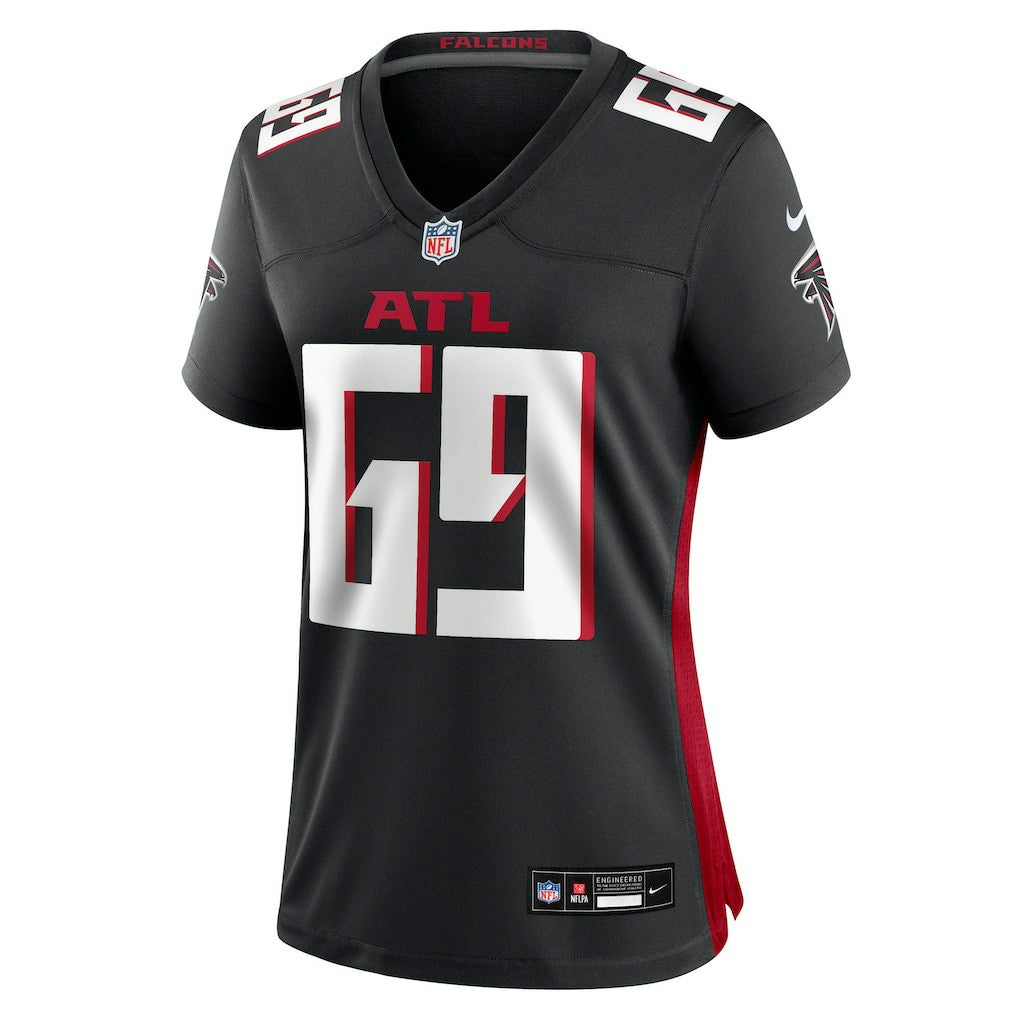 Jack Nelson Atlanta Falcons Women's Team Game Jersey Black | Nike for Sale