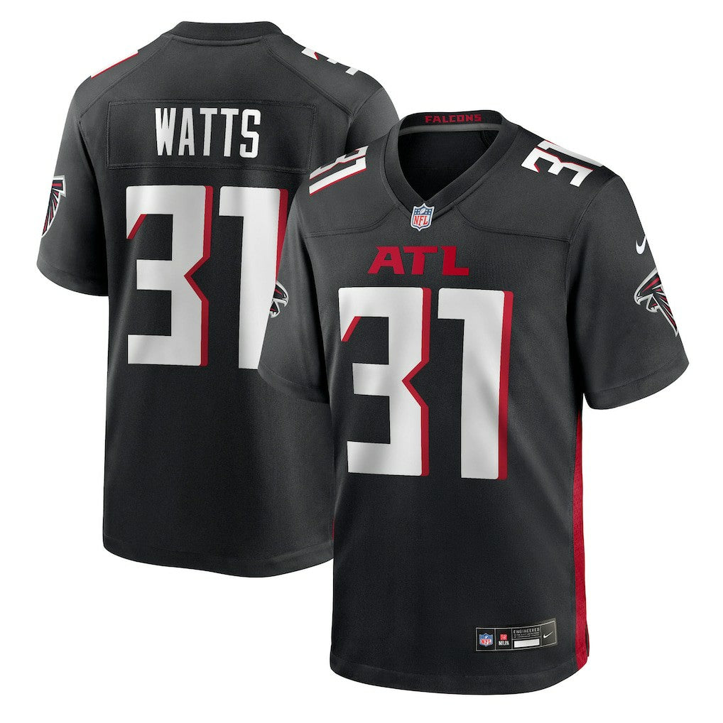 Xavier Watts Atlanta Falcons Team Game Jersey Black | Nike for Sale