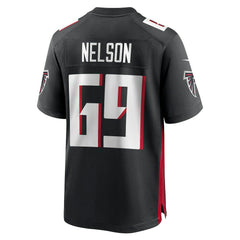 Jack Nelson Atlanta Falcons Team Game Jersey Black | Nike for Sale