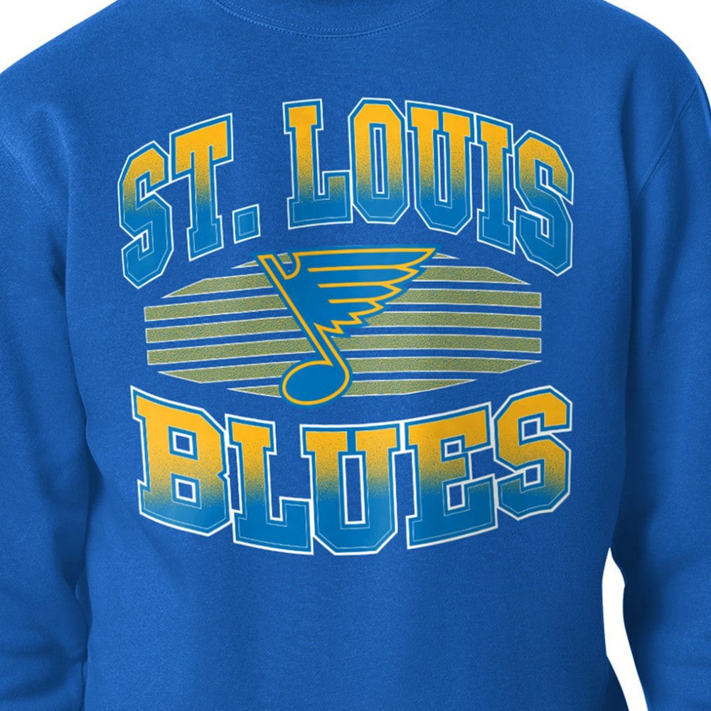 St. Louis Blues Starter Team Grit Graphic Fleece Pullover Sweatshirt - Blue - NHL