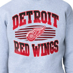 Detroit Red Wings Starter Team Grit Graphic Fleece Pullover Sweatshirt - Gray - NHL