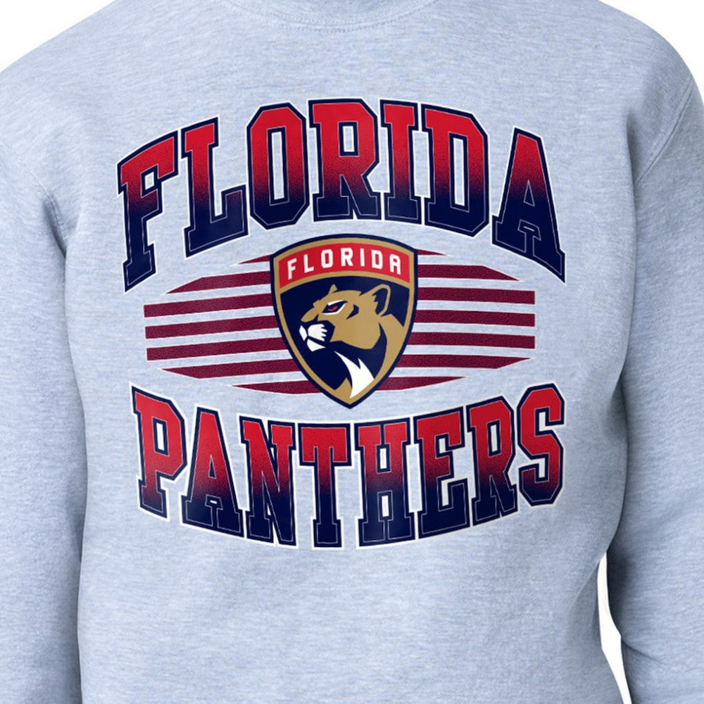Florida Panthers Starter Team Grit Graphic Fleece Pullover Sweatshirt - Gray - NHL