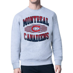 Montreal Canadiens Starter Team Grit Graphic Fleece Pullover Sweatshirt - Gray - NHL