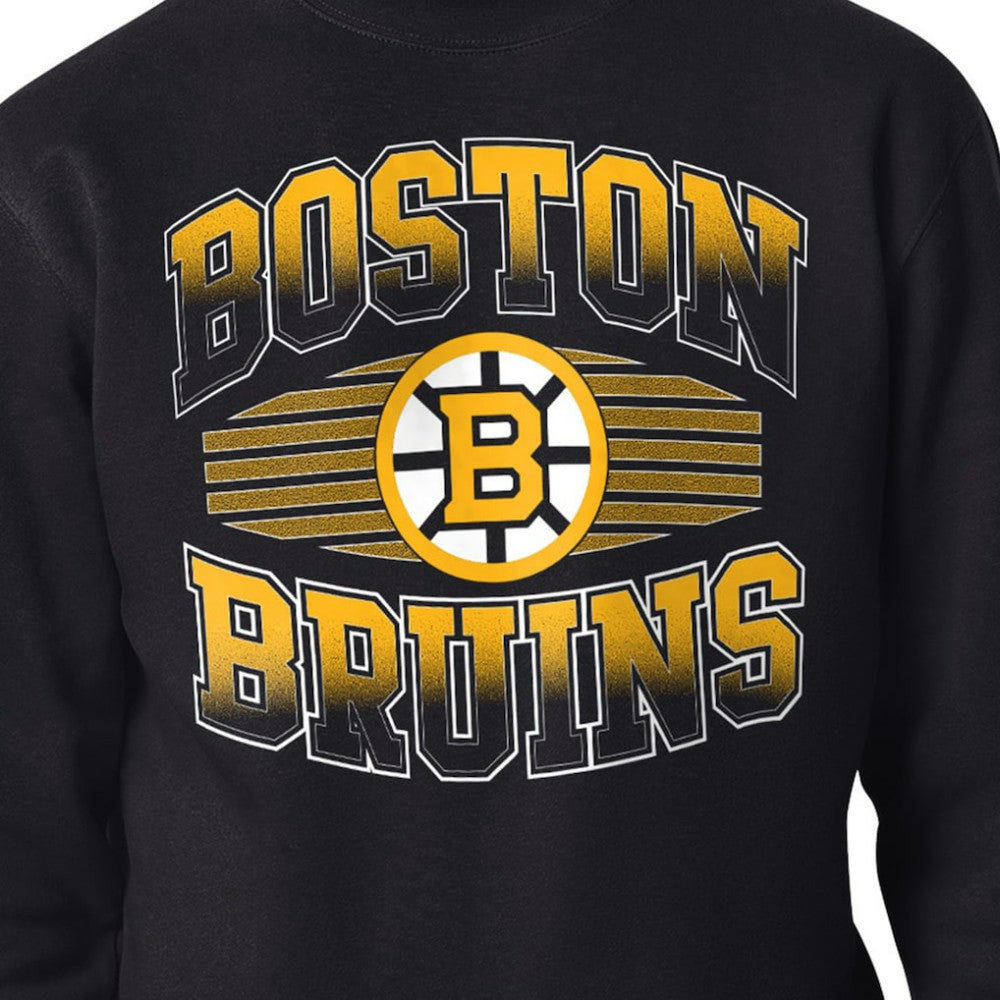 Boston Bruins Starter Team Grit Graphic Fleece Pullover Sweatshirt - Black - NHL