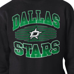 Dallas Stars Starter Team Grit Graphic Fleece Pullover Sweatshirt - Black - NHL