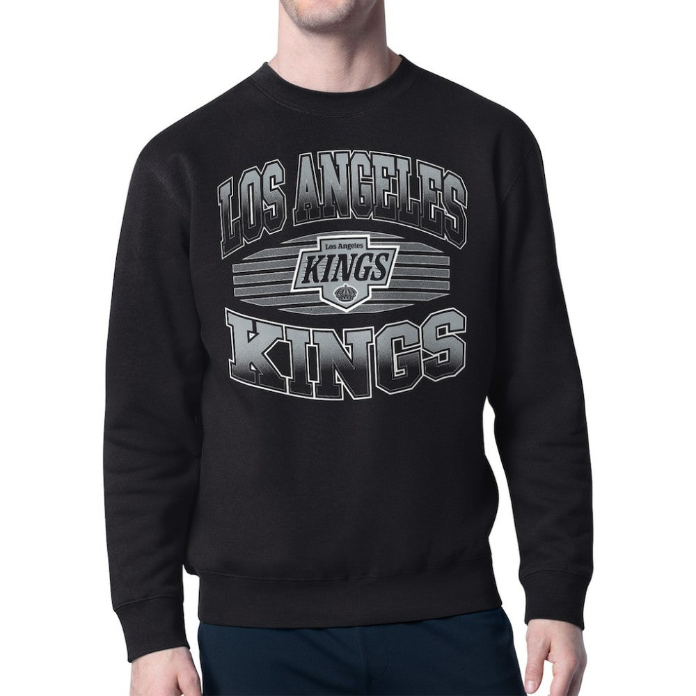 Los Angeles Kings Starter Team Grit Graphic Fleece Pullover Sweatshirt - Black - NHL