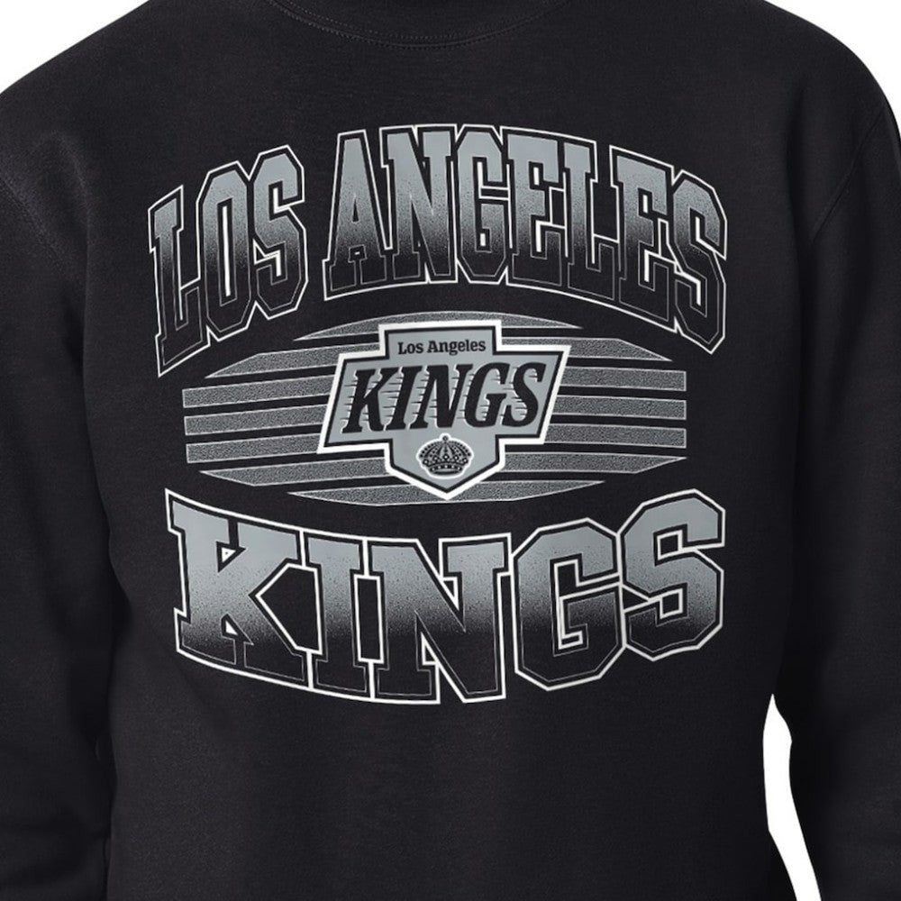 Los Angeles Kings Starter Team Grit Graphic Fleece Pullover Sweatshirt - Black - NHL