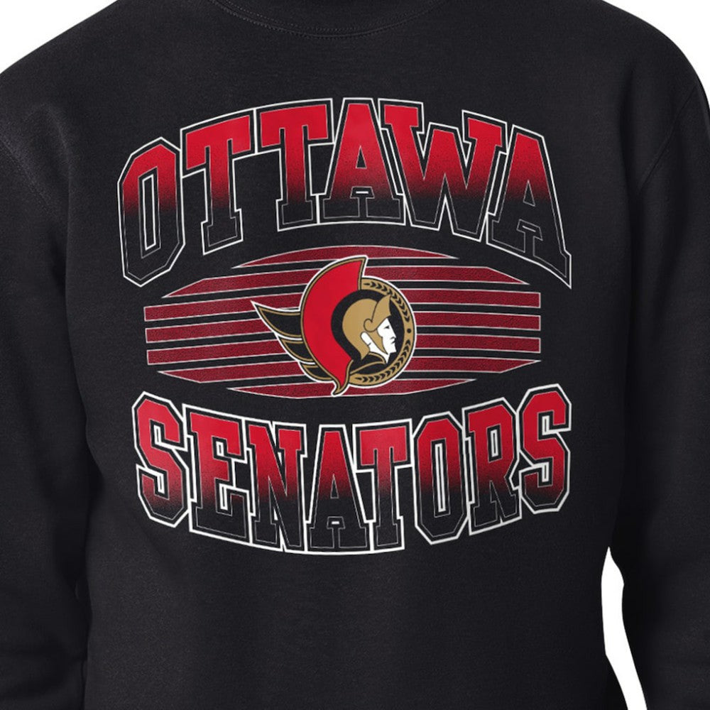 Ottawa Senators Starter Team Grit Graphic Fleece Pullover Sweatshirt - Black - NHL