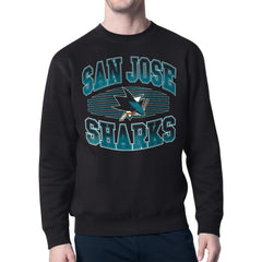 San Jose Sharks Starter Team Grit Graphic Fleece Pullover Sweatshirt - Black - NHL