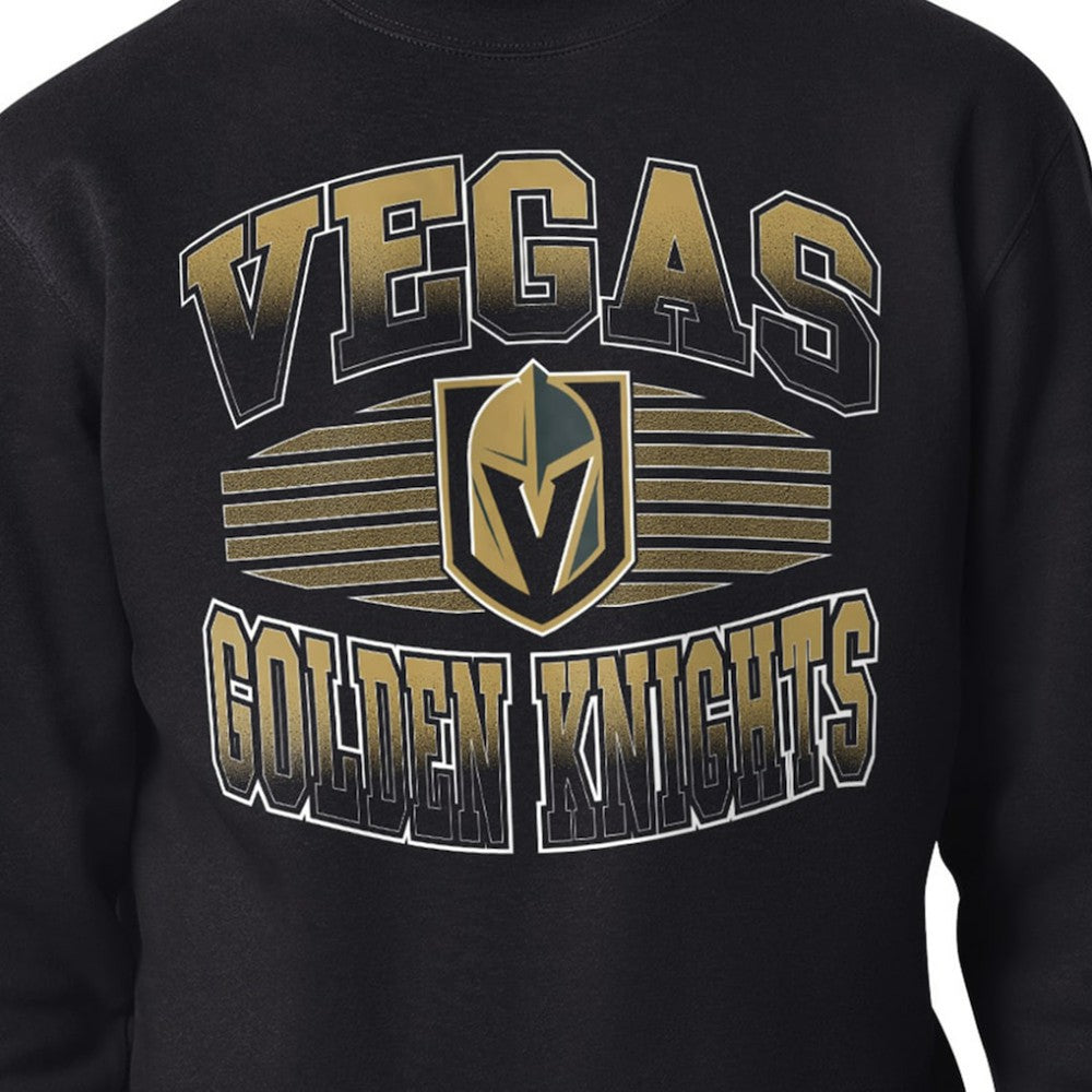 Vegas Golden Knights Starter Team Grit Graphic Fleece Pullover Sweatshirt - Black - NHL