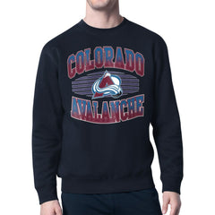Colorado Avalanche Starter Team Grit Graphic Fleece Pullover Sweatshirt - Navy - NHL