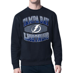 Tampa Bay Lightning Starter Team Grit Graphic Fleece Pullover Sweatshirt - Navy - NHL