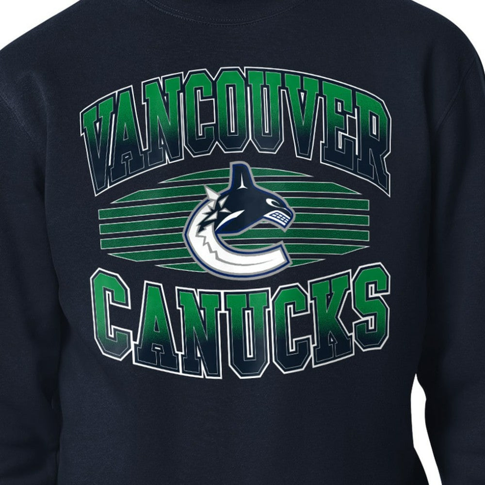 Vancouver Canucks Starter Team Grit Graphic Fleece Pullover Sweatshirt - Navy - NHL