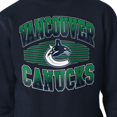 Vancouver Canucks Starter Team Grit Graphic Fleece Pullover Sweatshirt - Navy - NHL