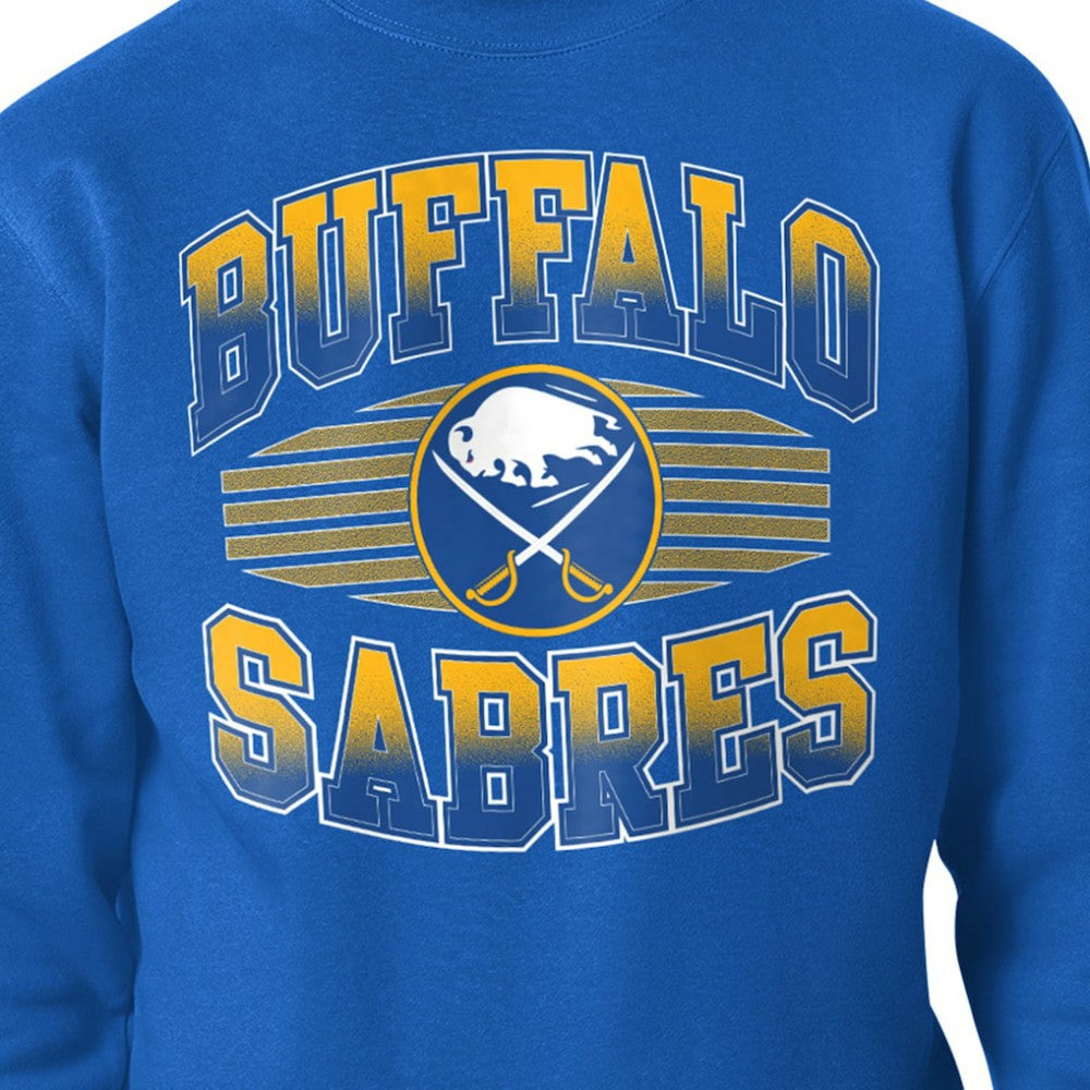 Buffalo Sabres Starter Team Grit Graphic Fleece Pullover Sweatshirt - Royal - NHL