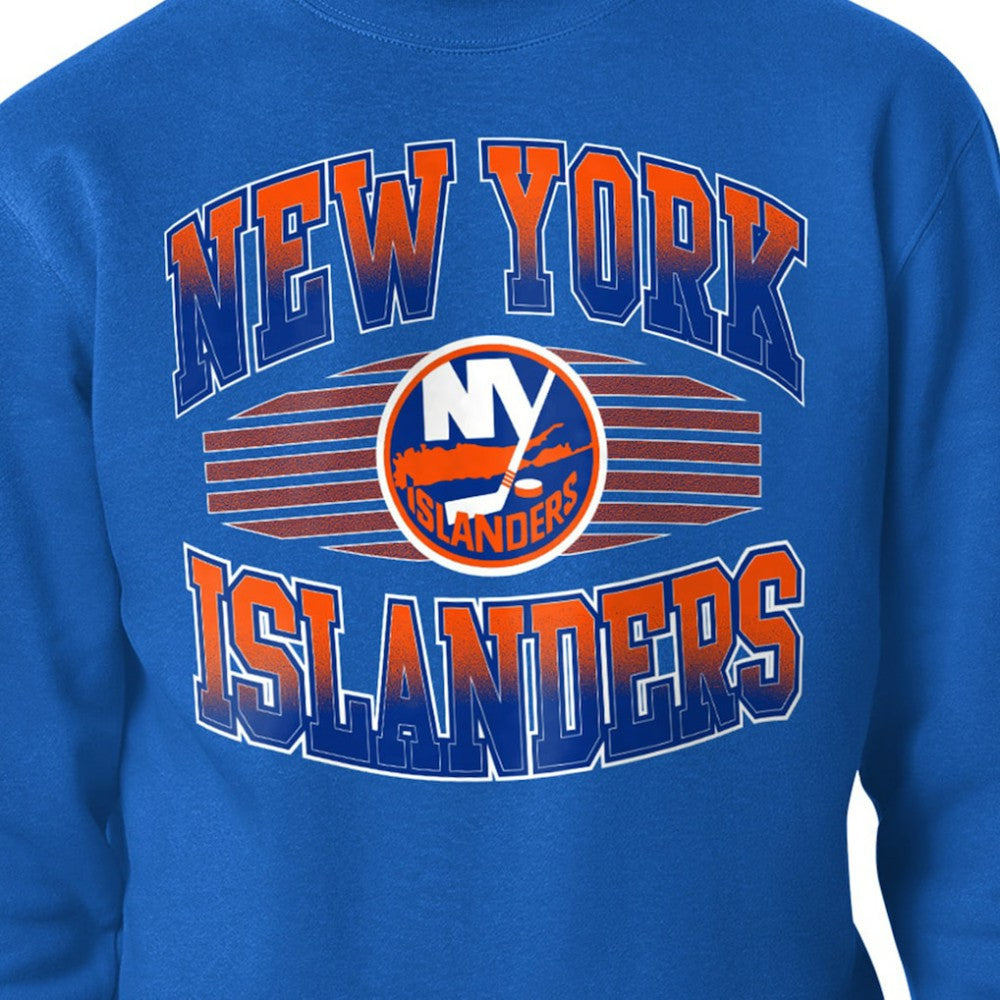 New York Islanders Starter Team Grit Graphic Fleece Pullover Sweatshirt - Royal - NHL