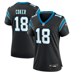 Jalen Coker Carolina Panthers Women's Team Game Jersey Black | Nike for Sale