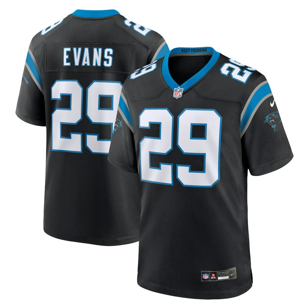 Akayleb Evans Carolina Panthers Team Game Jersey Black | Nike for Sale