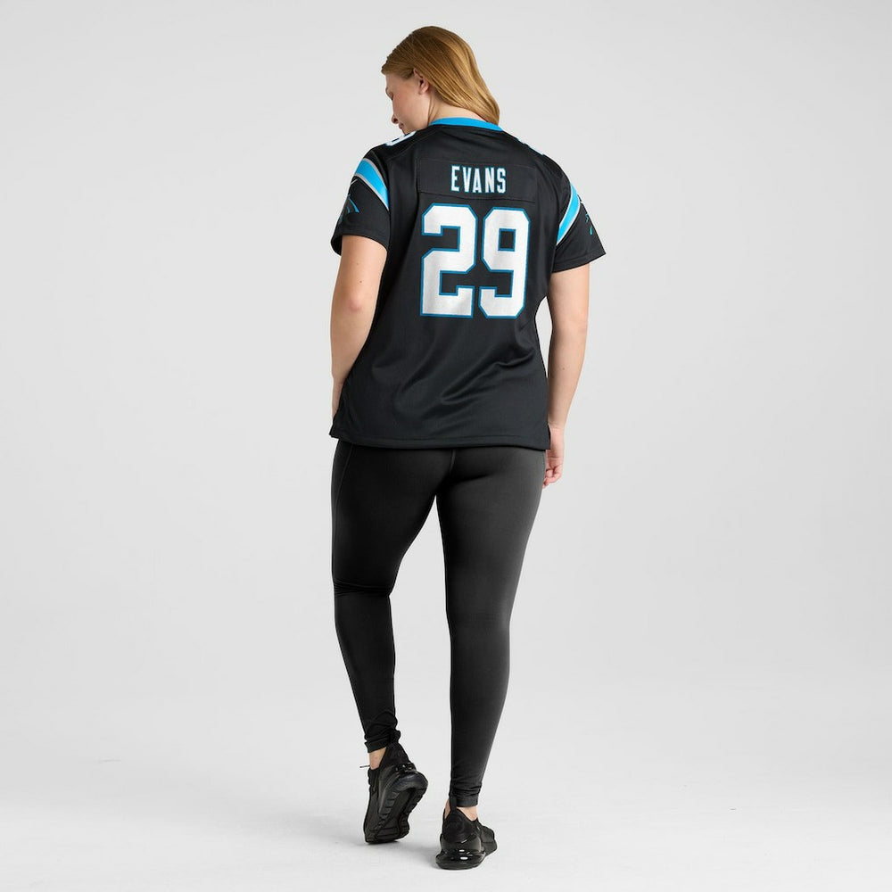 Akayleb Evans Carolina Panthers Women's Team Game Jersey Black | Nike for Sale