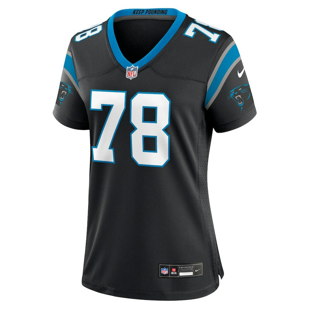Popo Aumavae Carolina Panthers Women's Team Game Jersey Black | Nike for Sale