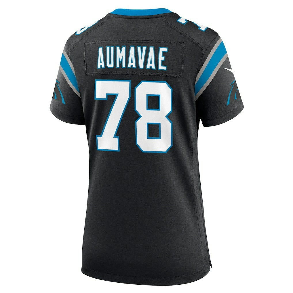 Popo Aumavae Carolina Panthers Women's Team Game Jersey Black | Nike for Sale