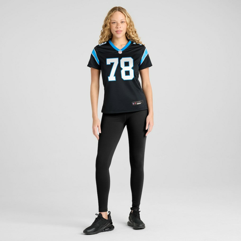 Popo Aumavae Carolina Panthers Women's Team Game Jersey Black | Nike for Sale