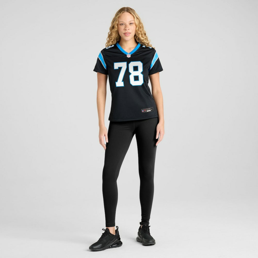 Popo Aumavae Carolina Panthers Women's Team Game Jersey Black | Nike for Sale