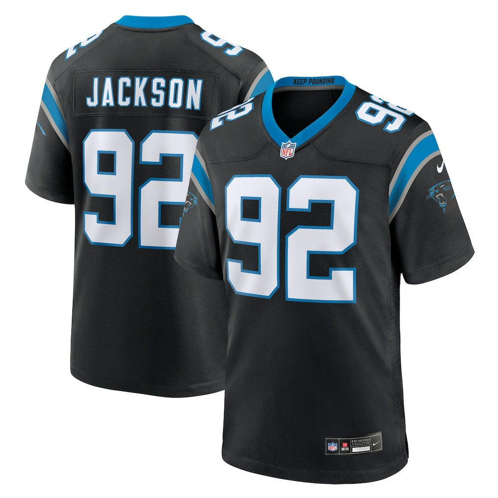 Cam Jackson Carolina Panthers Team Game Jersey Black | Nike for Sale