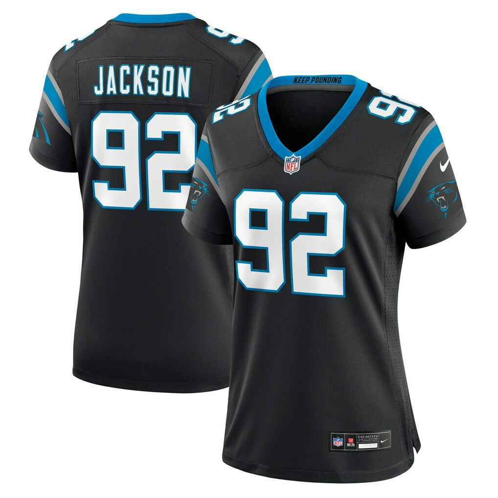 Cam Jackson Carolina Panthers Women's Team Game Jersey Black | Nike for Sale